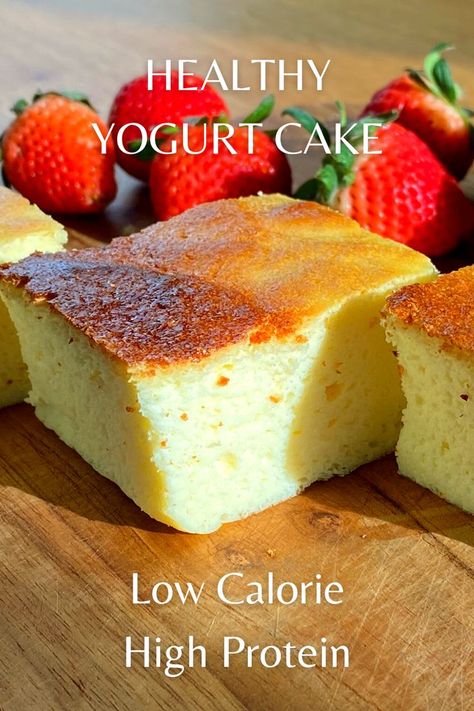 Dessert Yogurt, Low Calorie Cake, Sugar Free Yogurt, Low Cal Dessert, Low Fat Desserts, High Protein Desserts, Healthy Yogurt, Greek Yogurt Recipes, Healthy Cake Recipes