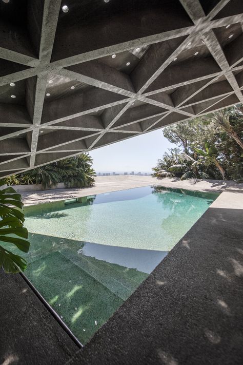 sheats goldstein residence — david alf | photography Organic Architecture, Los Angeles, Angeles, John Lautner, Sheats Goldstein Residence, Goldstein Residence, Mcm House, Waterfall Wall, Les Cascades