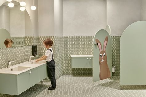 Kindergarten Interior, Kids Toilet, Daycare Design, Kids Cafe, Kindergarten Design, School Interior, New Nordic, Blonde Wood, Casa Patio