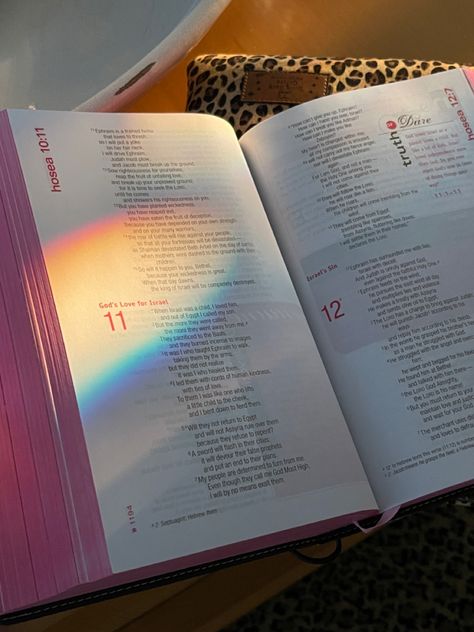 Scripture, rainbow, bible study, bible aesthetic Organisation, Studying Bible Aesthetic, Religious Studies Aesthetic, Holy Bible Aesthetic, Bible Study Pictures, Christianity Aesthetic, Worship Aesthetic, Rainbow Bible, Doodling Drawings