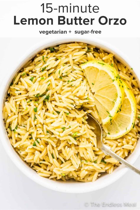 Ina Garten, Lemon Chicken Orzo Pasta, Lemon Butter Orzo, Butter Orzo, Orzo Lemon, Orzo Recipes Side, Orzo Pasta Recipes, Lemon Chicken Orzo, Orzo Recipe