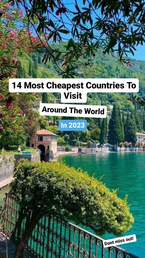 Here, are the top 14 Most Cheapest Countries To Visit around the world in 2023, dont miss out! Nature, Costa Rica, Cheap Country To Travel, Top 10 Places To Visit In The World, Top 5 Places To Travel In The World, Cheap Countries To Visit, Best Countries To Live In, Top Countries To Visit, Cheapest Places To Travel