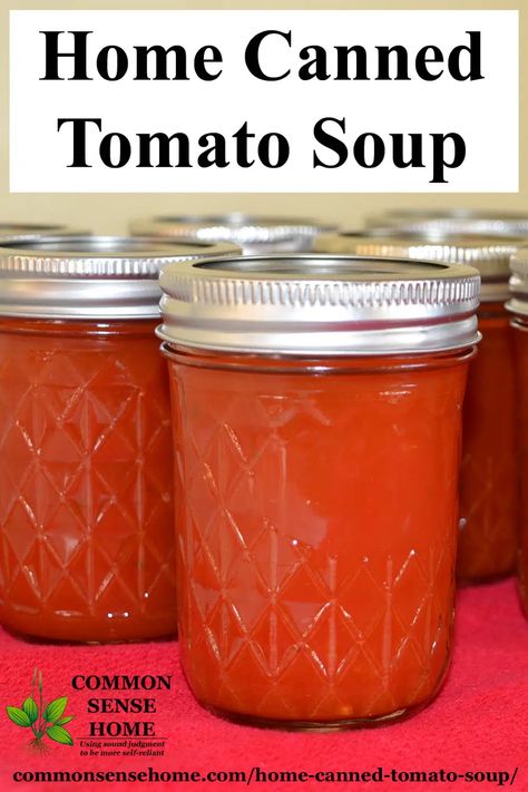 Water Bath Canning Tomato Soup, Vegan Pressure Canning Recipes, Canning Tomato Soup Water Bath, Tomato Soup Can Recipe, Canning Tomato Soup, Canning Pantry, Freezing Recipes, Soup Winter, Canning Soup