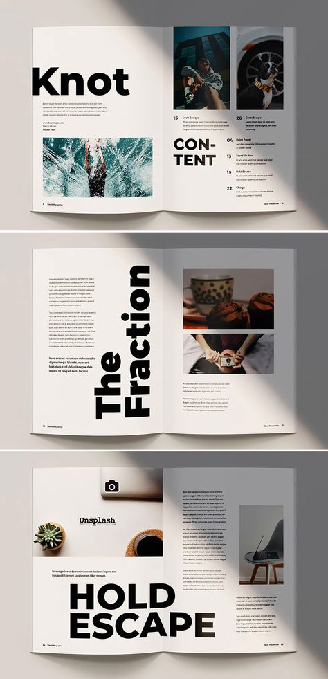 Fashion Magazine Template, Design De Configuration, Booklet Layout, Poster Grafico, Magazine Design Cover, Posters Conception Graphique, Indesign Layout, Mises En Page Design Graphique, Typographie Inspiration