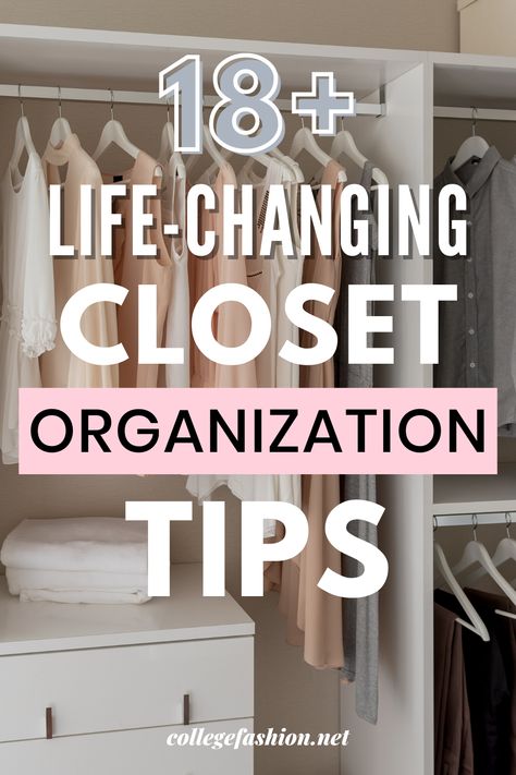 Organisation, Small Wardrobe Organisation, Maximize Small Closet, Organized Wardrobe, Closet Organization Tips, Organizing Walk In Closet, Maximize Closet Space, Deep Closet, How To Organize Your Closet