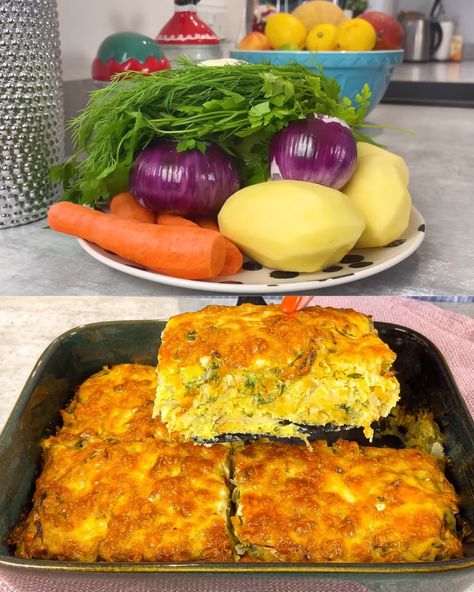 Baked Cabbage and Potato Casserole with Cheese Pie, Cabbage And Potato Casserole, Dinner Recipes With Cabbage, Cabbage And Kale Recipes, Potato And Cabbage Recipes, Baked Cabbage Recipes Ovens, Cabbage Potato Recipes, Vegetable Casserole Recipes Easy, Potato Cabbage Casserole