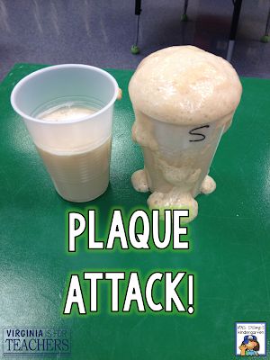 Plaque Attack... an Experiment for Dental Health Month! | Virginia is for Teachers Dental Health Unit, Dental Health Week, Dental Health Preschool, Dental Health Activities, Dental Health Month, Health Unit, Health Activities, Coconut Health Benefits, Health Lessons