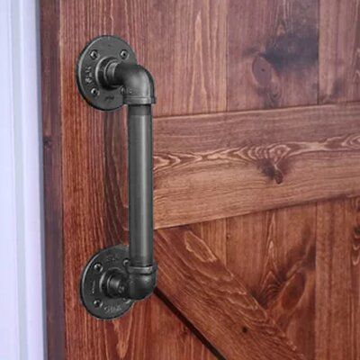 Industrial Barn Door, Door Handle With Lock, Barn Hardware, Industrial Bookcases, Rolling Barn Door, Modern Barn Door, Pipe Lighting, Barn Door Handles, Hardware Pulls