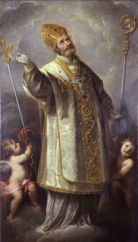 necspenecmetu: Carlo Francesco Nuvolone, Saint... - The Light of Faith Saint Ambrose, Forever And Ever Amen, St Ambrose, Famous Saints, Traditional Catholicism, Lives Of The Saints, Yours Forever, The Hierophant, Jesus And Mary Pictures