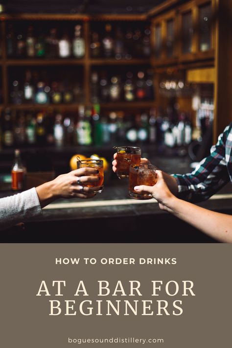 Intimidated by how to order drinks at a bar? This guide teaches you how much you should tip, how to properly order drinks & bar terminology. #cocktails #bars Best Bar Drinks To Order, Go To Drinks At The Bar, Best Mixed Drinks To Order At A Bar, Easy Cocktails To Order At A Bar, Easy Drinks To Order At A Bar, Common Drinks To Order At A Bar, Sweet Drinks To Order At The Bar, What To Order At The Bar, Common Bar Drinks To Order