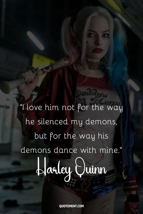 Here’s a collection of 150 best Harley Quinn quotes to remind you why we love her so much. Character Quotes, Harly Quinn Quotes, Harely Quinn, Harley Quinn Quotes, Harly Quinn, Silence Quotes, Romantic Book Quotes, Love Her So Much, Romance Quotes