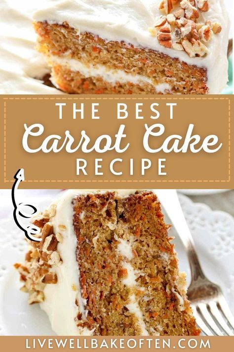 Springform Pan Cake Recipes, Decadent Carrot Cake Recipe, Super Moist Carrot Cake Recipes, Boxed Carrot Cake Recipes, From Scratch Cake Recipes, Cake Mix Desserts Easy, Butter Cake Recipe Moist, Super Moist Carrot Cake, Carrot Cake Recipe Homemade