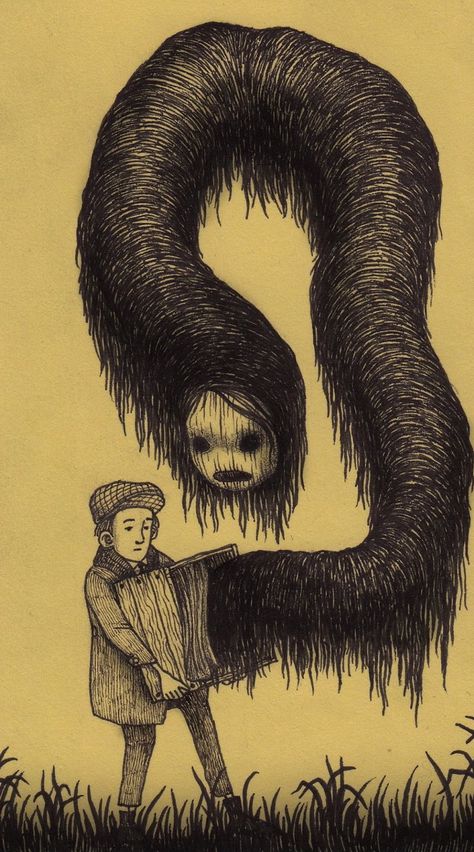 Snake Monster, John Kenn, Scary Monster, Creepy Drawings, Monster Drawing, Scary Monsters, Arte Obscura, Arte Inspo, Scary Art