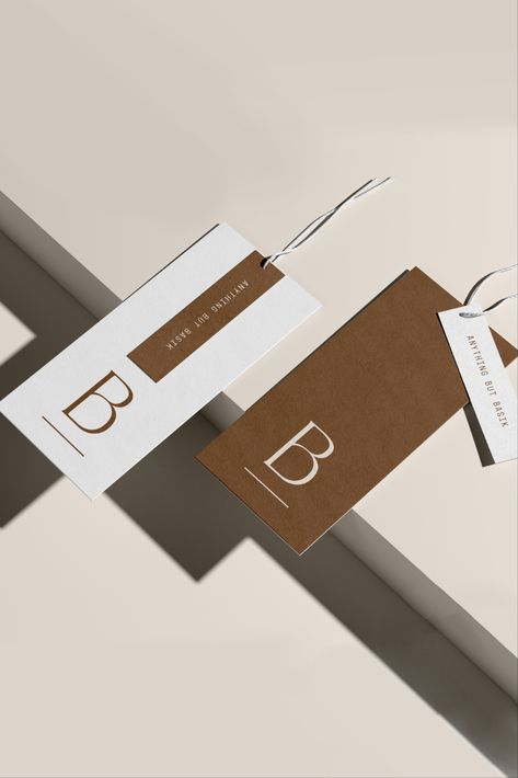 Fashion Branding Packaging, Label Tag Design Clothing, Fashion Branding Design Packaging, Clothing Brand Tags, Brand Label Clothing Tag Design, Clothing Tags Label, Hangtag Design Clothing, Tag Design Clothing, Brand Tag Label