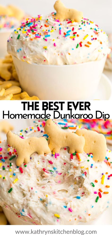 Funfetti Cake Batter Dip, Dunkaroo Dip, Easy Dessert Dips, Dessert Dip Recipes, Cake Batter Dip, Cake Dip, Funfetti Cake Mix, Party Dip, Sweet Dips