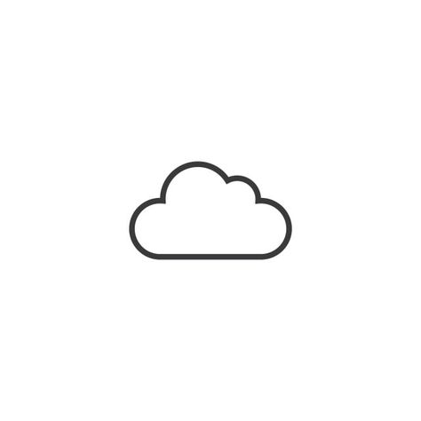 Cloud Small Tattoo, Simple Cloud Illustration, Ios Icons White, Cloud Tattoo Simple, Cloud Logo Aesthetic, Cloud Tattoo Small, Simple Cloud Drawing, Simple Cloud Tattoo, Cloud Icon Png