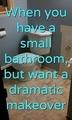 Simple and cheap yet timeless bathroom makeover idea. Small bathroom update before and after DIY.  #bathroommakeover #smallbathroommakeover #easybathroomupdate How To Redo A Bathroom On A Budget, Redo A Bathroom On A Budget, Toilet Makeover Budget, Small Bath Color Ideas, Cheap Bathroom Updates Diy, Easy Diy Small Bathroom Makeover, Cheap And Easy Bathroom Updates, Unique Bathroom Paint Ideas, Small Bath Ideas Bathroom Makeovers