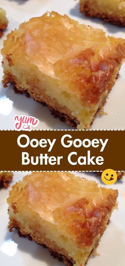 Ooey Gooey Butter Cake Pie, Lactose Free Recipes, Honey Cake Recipe Easy, Ooey Gooey Butter Cake Recipe, Ooey Gooey Cake, Ooey Gooey Butter Cake, Fall Dessert Recipes Easy, Gooey Cake, Gooey Butter Cookies