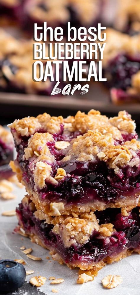 Blueberry Oatmeal Breakfast Bars [50 Minutes] – Chasety Baked Blueberry Oatmeal Bars, Blueberry Oatmeal Bars Breakfast, Blueberry Oat Breakfast Bars, Blueberry Oatmeal Cobbler, Blueberry Breakfast Bar, Blueberry And Oatmeal Recipes, Quick Blueberry Breakfast Ideas, Blueberry Bars Healthy, Things To Do With Oatmeal