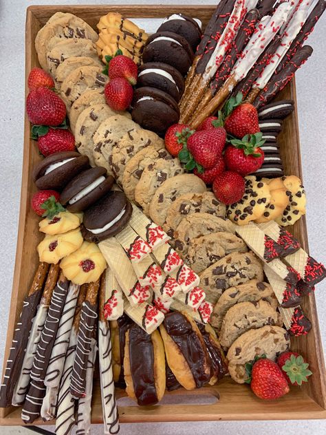 Kitchen Table Styling, Chocolates Kisses, Kitchen Cabinet Renovation, Hardware Kitchen Cabinets, Sugar Wafers, Cabinets On A Budget, Cabinet Renovation, Stick Cookies, Desert Board