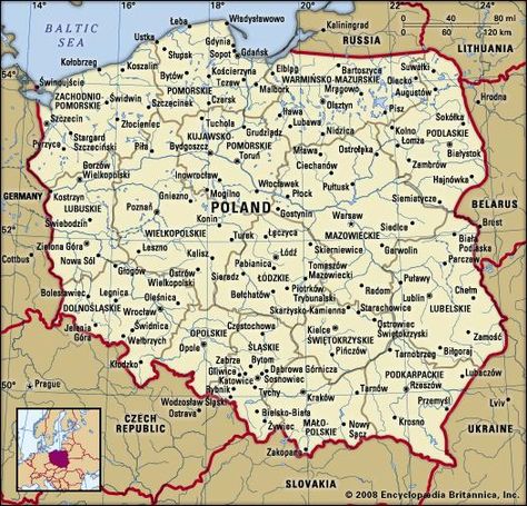 Poland. Polish Genealogy Ancestry, Eastern Europe Map, Poland Facts, Genealogy Map, World Map With Countries, Poland History, China Map, Poland Travel, World Geography