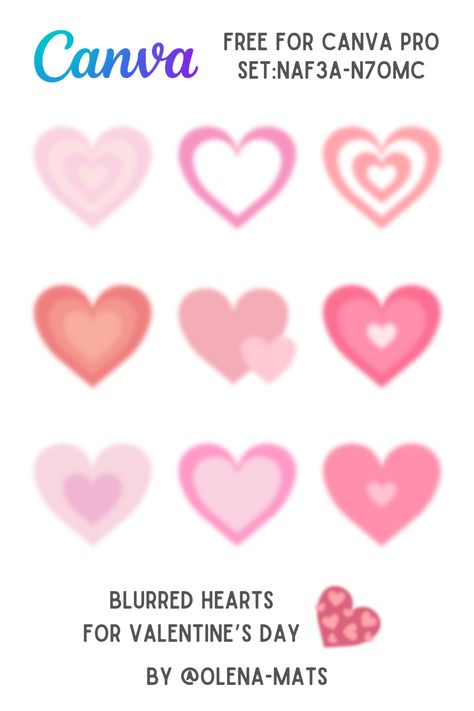 Blurred Hearts Сanva elements. Love Aura Heart. Free for Canva PRO. VALENTINE'S DAY. Canva Elements Keyword. Follow me for more elements - https://www.canva.com/p/olena-mats/ #Canva #CanvaHeart #CanvaLove #CanvaValentinesDay Canva Heart Elements, Canva Free Elements Keyword, Valentines Graphic Design, Valentines Day Graphic Design, Canva Elements Keyword Free, Canva Elements Free, Love Aura, Aura Heart, Feed Layout