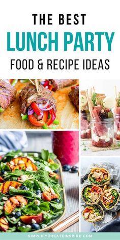 Lunch Recipes For Party, Lunch For Party Food Ideas, Hosting Lunch Ideas Simple, Lunch For Entertaining, Retreat Lunch Ideas, Lunch Ideas Party Entertaining, Lunch Party Ideas Food, Lunch Ideas Entertaining Friends, Lunch For A Party