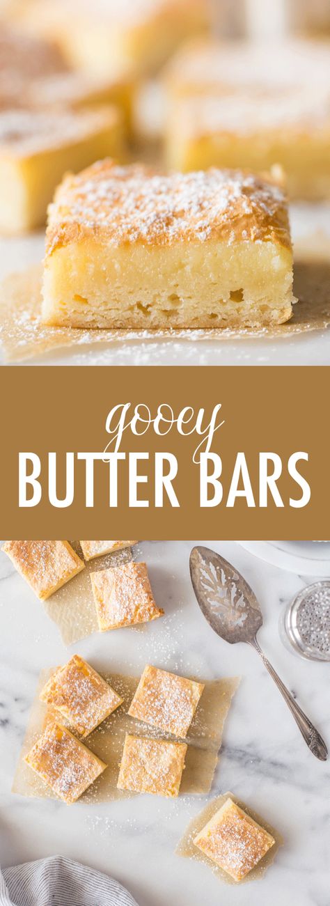 Gooey Butter Bars, Butter Cake Bars, Ooey Gooey Butter Cake, Lemon Bars Easy, Gooey Butter, Keto Bars, Lemon Dessert, Gooey Butter Cake, Food Innovation