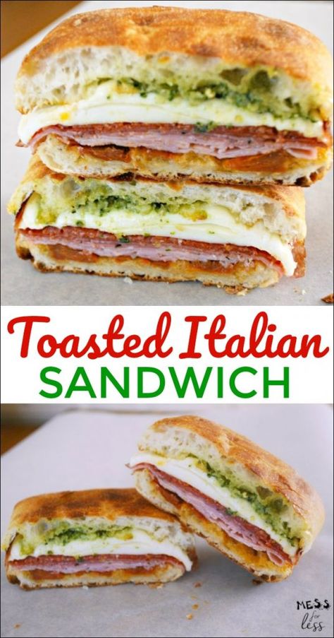 Resep Sandwich, Sandwhich Recipes, Best Sandwich Recipes, Panini Recipes, Easy Sandwich Recipes, Italian Sandwich, Healthy Sandwiches, Simple Sandwiches, Sandwiches For Lunch