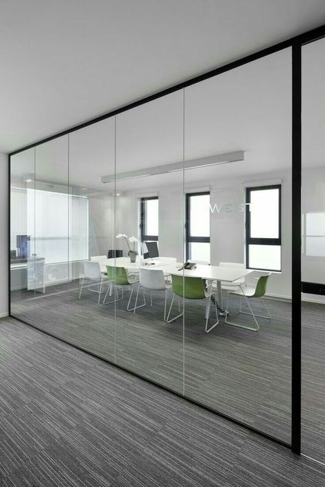 Meeting Room Design, Don Pedro, Office Meeting Room, Modern Office Interiors, Corporate Office Design, Glass Office, Office Partition, Office Space Design, Contemporary Desk