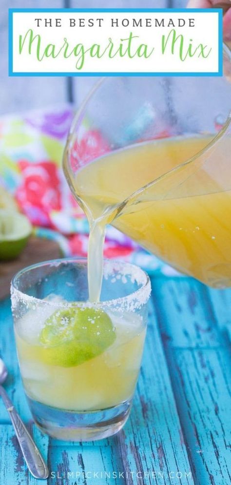 Margaritas, Fresco, Essen, Margarita With Simple Syrup, Fresh Sour Mix Recipe, Sweet And Sour Mix Homemade, Homemade Sweet And Sour Mix Recipe, Best Homemade Margaritas, Best Margarita Mix To Buy