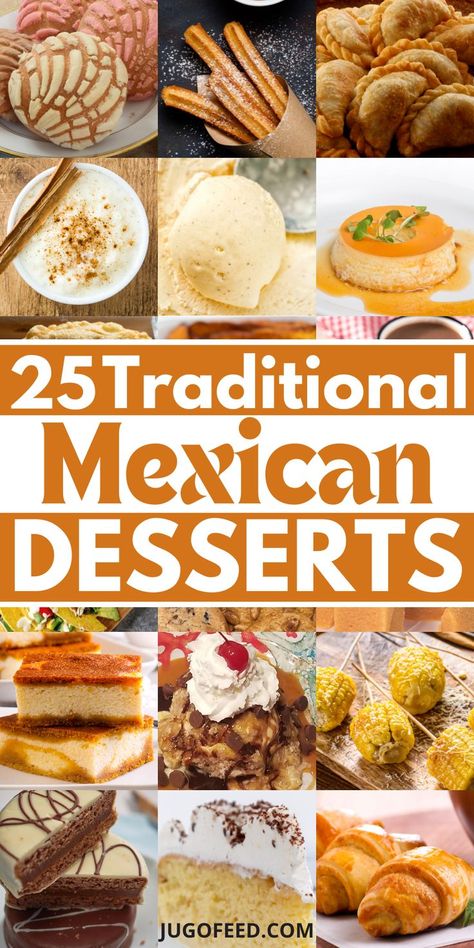 Essen, Mexican Dessert Easy, Mexican Dessert Recipes Easy, Mexican Cookies Recipes, Authentic Mexican Desserts, Traditional Mexican Desserts, Mexican Party Food, Mexican Sweets, Mexican Pastries