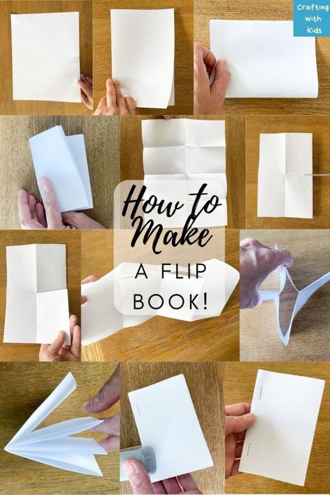 Making A Flip Book, How To Make A Flip Book Diy, How To Make A Flip Book, Easy Flip Book Ideas, Flipbook Ideas Animation Easy, Diy Flipbook, Diy Flip Book, Flip Book Ideas, Paper Flip Book