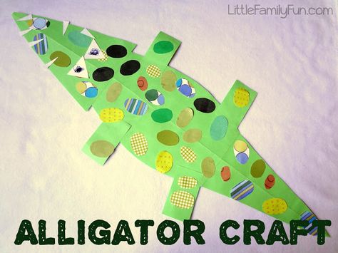 The boys and I made this awesome alligator craft together to go along with the book we read: "Trosclair and the Alligator,"  by Peter... Alligator Craft, Alligator Crafts, Crocodile Craft, Jungle Crafts, Zoo Crafts, Activities For Boys, Alphabet Crafts, Daycare Crafts, Crafts For Boys