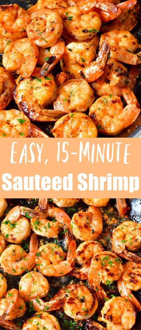 Sautéed shrimp is a quick and easy recipe to make juicy and flavorful shrimp in just 10 minutes. These shrimp have a great flavor from a perfect combination of butter, garlic, and simple seasoning. Seafood Charcuterie, Quick Shrimp Recipes, Sautéed Shrimp, Flavorful Shrimp, Shrimp Dinner, Sauteed Shrimp, Shrimp Recipes Healthy, Shrimp Seasoning, Shrimp Recipes For Dinner