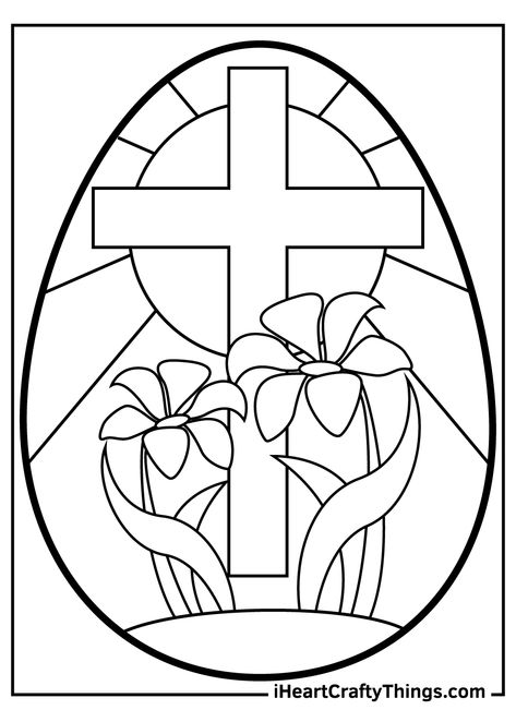 Easter Coloring Pages Printable, Easter Religious Crafts, Catholic Easter, Free Easter Coloring Pages, Candy Coloring Pages, Easter Coloring Sheets, Corpus Domini, Easter Sunday School, Easter Egg Coloring Pages