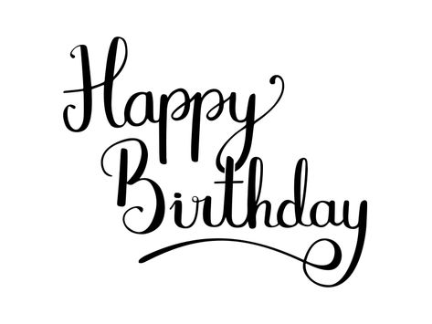 Happy Birthday  by Camilo Mahecha Happy Birthday In Cursive, Happy Birthday Hand Lettering, Birthday Font, Font Fancy, Letras Cool, Happy Birthday Calligraphy, Happy Birthday Writing, Happy Birthday Font, Happy Birthday Words