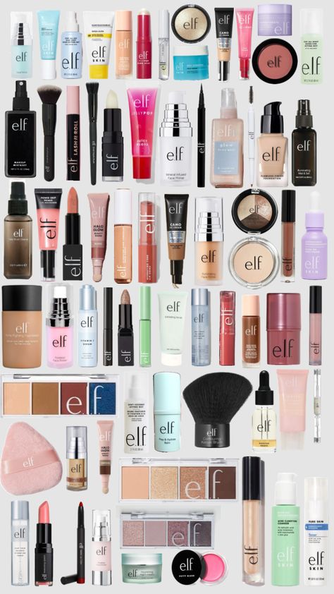 Elf Make Up, Elf Makeup Products, Ideal Makeup, Simple Makeup Tips, Makeup Bag Essentials, Makeup Accesories, Makeup Help, Concealer Makeup, Eye Makeup Pictures