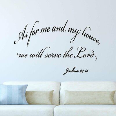 Christian Wall Decals, Bible Wall Decals, Family Wall Decals, Vinyl Wall Quotes, Vinyl Wall Art Decals, Serve The Lord, Bible Verse Wall, Family Wall, Wall Quotes Decals