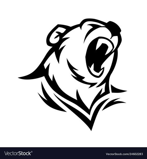 Gym Branding, Card Costume, Gorilla Tattoo, Angry Bear, Eagle Vector, Big Teeth, Bear Vector, Logo Face, Bear Silhouette