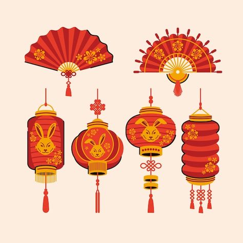 Kimonos, Chinese New Year Festival, Festival Celebration, Nouvel An, Lunar New, Chinese New Year, Drawing And Illustration, Free Vector, Graphic Resources