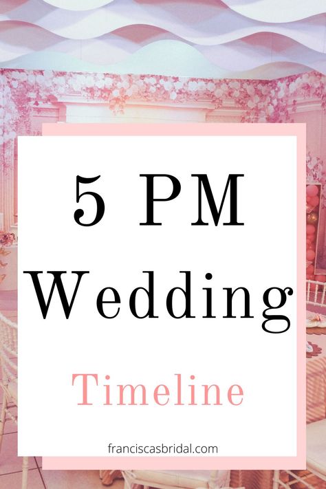 From getting dressed to saying “I Do” under the sunset, here you will find a 5pm wedding day itinerary timeline that will help you to easily plan how you want each hour of your wedding day to go! | Wedding planning checklist | Wedding planning timeline | Wedding planning tips | Wedding timeline | Planning a wedding | Wedding planner checklist | Wedding timeline checklist | Wedding itinerary | Wedding itinerary ideas | 5pm wedding itinerary | Wedding day itinerary | Wedding Day Of Itinerary, Wedding Day Planning Timeline, Day Of Wedding Planner Checklist, Day Of Schedule Wedding Timeline, Wedding Day Schedule 5pm Ceremony, Evening Wedding Itinerary, Wedding Day Timeline 5pm Ceremony No First Look, Evening Wedding Schedule, 4 Hour Wedding Timeline