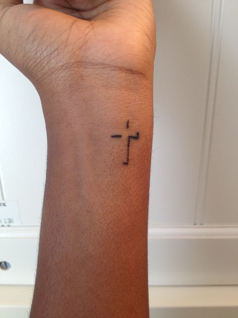 Cross Tattoo <3  2 Corinthians 1:22a  He sets His seal of ownership on us.... Simple Arm Tats For Women, Wrist Tattoo Inspiration, Brainwashed Tattoo, Fire Quote Tattoo, Horizontal Forearm Tattoo, Audience Of One Tattoo, To Be Continued Tattoo, Correlating Tattoos Friends, Dnr Tattoos