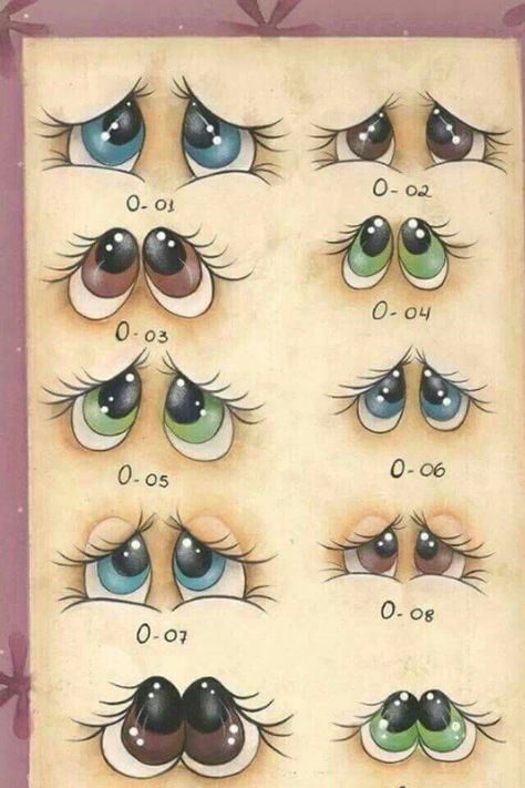 Pk-1411 Christmas In July Face Stamps 1-1 8th Inch Drawing Eyes, Pencil Drawing Tutorials, Eye Expressions, Tole Painting Patterns, Cartoon Eyes, Eye Painting, Tmnt 2012, Rock Painting Designs, Rock Painting Art