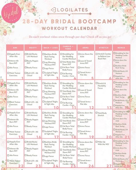 Blogilates Brides! If you're looking for a solid workout plan to do as you count down the days towards your wedding, THIS IS IT. I made… Bridal Bootcamp Workout, Bridal Workout, Cardio Moves, Bridal Bootcamp, Wedding Workout Plan, Beachbody Workout, Bootcamp Workout, Bride Workout, Wedding Body