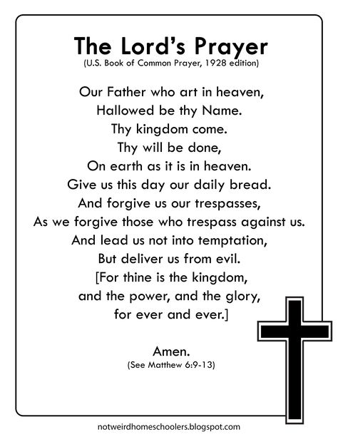 Prayer For Son, Our Father Prayer, Book Of Common Prayer, Prayers Of Encouragement, Morning Prayer Quotes, Lord’s Prayer, The Lord's Prayer, Lord's Prayer, Bible Study Verses