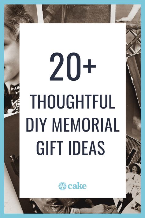 These 20+ DIY memorial gifts are a great way to honor a loved one's memory. If you're not sure what memorial gift is best, these 20+ ideas are always a good fit. From photos to memory DIYs, this list is you. #Gift #MemorialGift #Funeral #Grief In Memory Of Ideas Diy, In Memory Of Diy Gift Ideas, Gifts For Memorial Service, Mom Memorial Gift Ideas, In Loving Memory Keepsake Ideas, In Memory Ideas For Funeral, Keepsake Funeral Ideas, Gift In Memory Of A Loved One, Remembering Dad Gifts