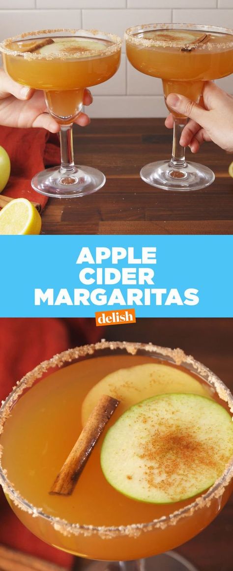 Margarita Recipes, Magical Drinks, Drinks Alcohol Recipes Party, Apple Cider Margarita, Cider Margarita, Apple Drinks, Party Drinks Alcohol, Drinks Alcohol, Fall Drinks