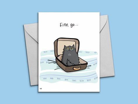 Excited to share this item from my #etsy shop: Printable Sad Cat Goodbye Card - Farewell Digital Greeting Card - Sad You’re Leaving Card for Coworkers + Friends - Instant Download Card Diy Goodbye Cards, Card Farewell, Farewell Greeting Cards, Funny Leaving Cards, Bday Gifts For Mom, Funny Goodbye, Goodbye Gifts For Coworkers, Goodbye Cards, Cute Birthday Wishes