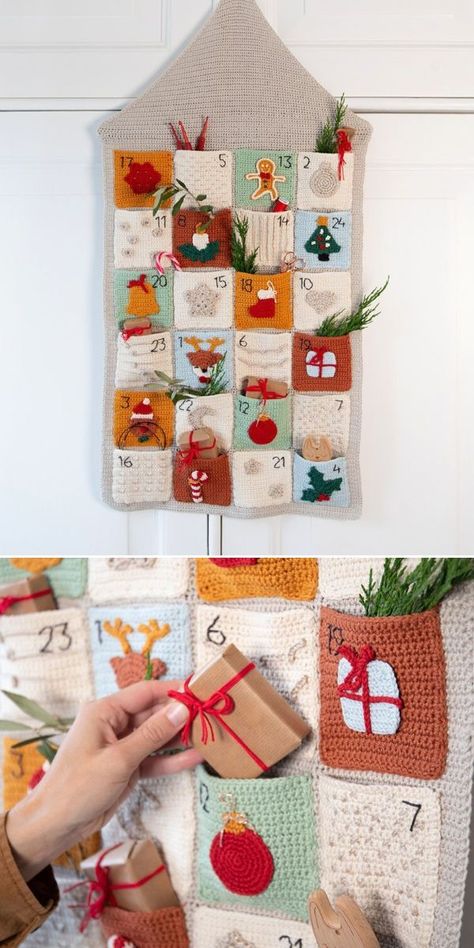 Advent Calendar Crochet Pattern, Polar Bear Advent Calendar, Diy Advent Calendar Crochet, Crochet Christian Gifts, Christian Advent Calendar Ideas Diy, Christian Advent Calendar Ideas, Sew Advent Calendar, Magical Crochet, Diy Advent Calendar Ideas